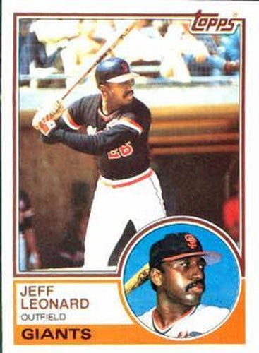 #309 Jeff Leonard - San Francisco Giants - 1983 Topps Baseball