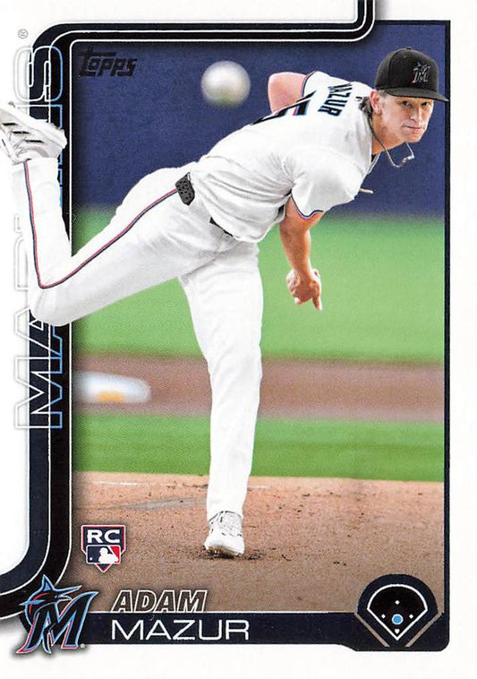 #309 Adam Mazur - Miami Marlins - 2025 Topps Baseball