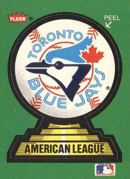 #30 Toronto Blue Jays - Toronto Blue Jays - 1988 Fleer - Team Stickers Baseball