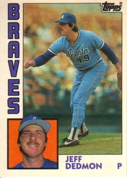 #30T Jeff Dedmon - Atlanta Braves - 1984 Topps Traded Baseball