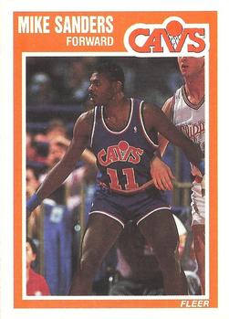 #30 Mike Sanders - Cleveland Cavaliers - 1989-90 Fleer Basketball