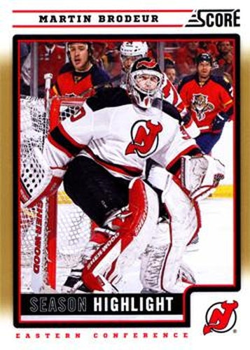 #30 Martin Brodeur - New Jersey Devils - 2012-13 Score - Gold Rush Hockey