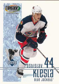 #30 Rostislav Klesla - Columbus Blue Jackets - 2001-02 Upper Deck Playmakers Hockey