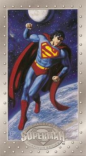 #30 Superman in Space! - 1994 SkyBox Superman Man of Steel Platinum Series