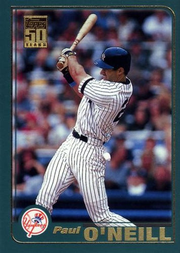 #30 Paul O'Neill - New York Yankees - 2001 Topps Baseball