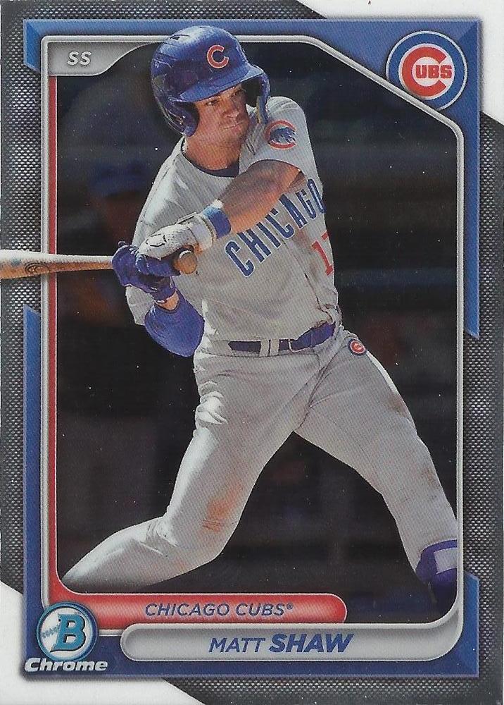 #BCP-30 Matt Shaw - Chicago Cubs - 2024 Bowman - Chrome Prospects Baseball