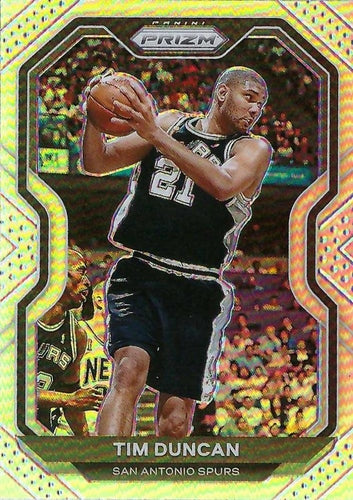 #30 Tim Duncan - San Antonio Spurs - 2020-21 Panini Prizm - Silver Prizms Basketball