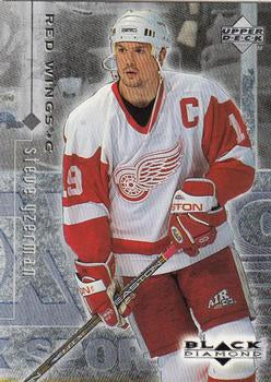 #30 Steve Yzerman - Detroit Red Wings - 1998-99 Upper Deck Black Diamond Hockey