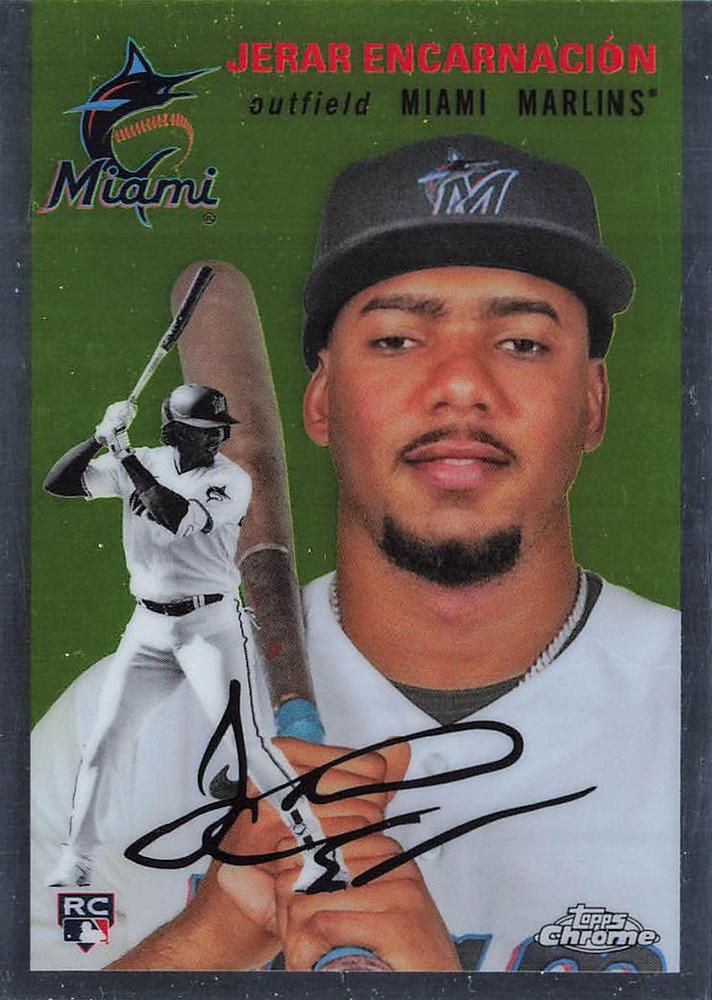 #30 Jerar Encarnación - Miami Marlins - 2023 Topps Chrome Platinum Anniversary Baseball