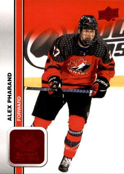 #30 Alex Pharand - Canada - 2023 Upper Deck Team Canada Juniors - Red Foil Hockey