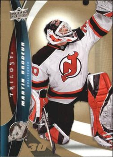 #30 Martin Brodeur - New Jersey Devils - 2009-10 Upper Deck Trilogy Hockey