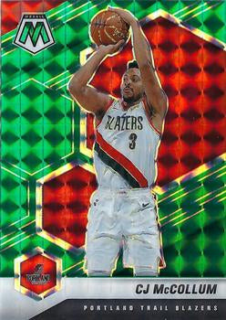 #30 CJ McCollum - Portland Trail Blazers - 2020-21 Panini Mosaic - Mosaic Green Basketball