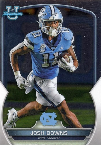 #30 Josh Downs - North Carolina Tar Heels - 2022 Bowman Chrome University Football