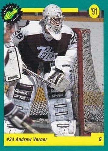 #30 Andrew Verner - Edmonton Oilers - 1991 Classic Draft Picks Hockey