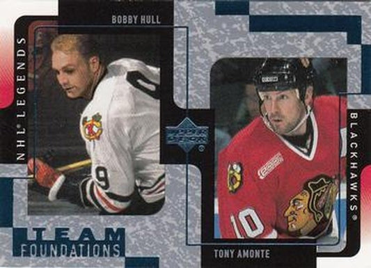 #30 Bobby Hull / Tony Amonte - Chicago Blackhawks - 2000-01 Upper Deck Legends Hockey