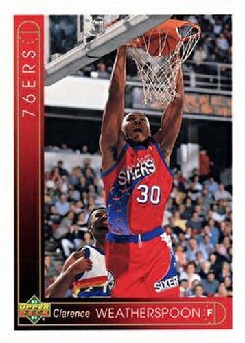 #30 Clarence Weatherspoon - Philadelphia 76ers - 1993-94 Upper Deck Basketball