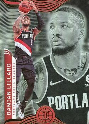 #30 Damian Lillard - Portland Trail Blazers - 2021-22 Panini Illusions Basketball