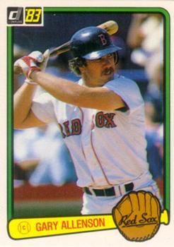 #30 Gary Allenson - Boston Red Sox - 1983 Donruss Baseball