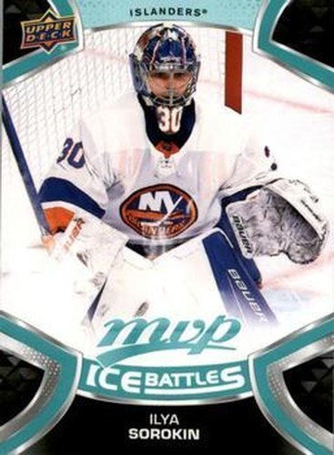 #30 Ilya Sorokin - New York Islanders - 2021-22 Upper Deck MVP - Ice Battles Hockey