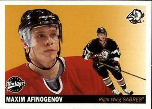 #30 Maxim Afinogenov - Buffalo Sabres - 2002-03 Upper Deck Vintage Hockey