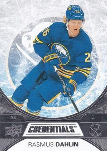 #30 Rasmus Dahlin - Buffalo Sabres - 2021-22 Upper Deck Credentials Hockey