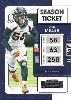 #30 Von Miller - Denver Broncos - 2021 Panini Contenders Football