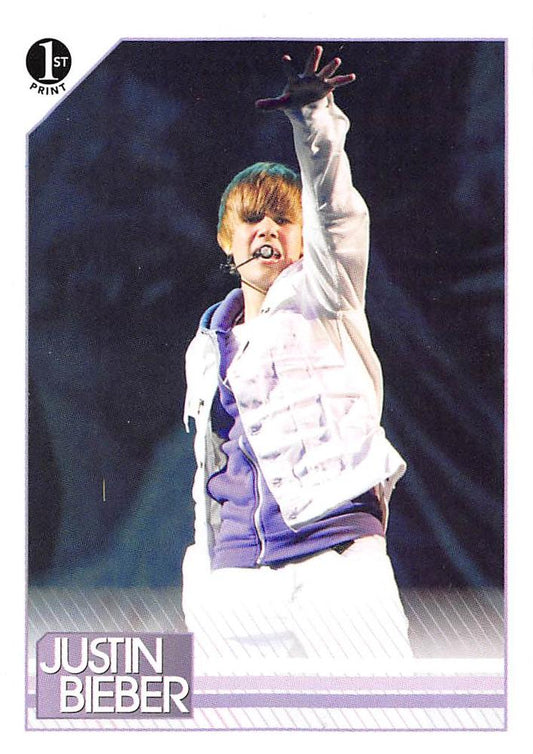 #30 Justin treated his New Jersey fans to all his - 2010 Panini Justin Bieber