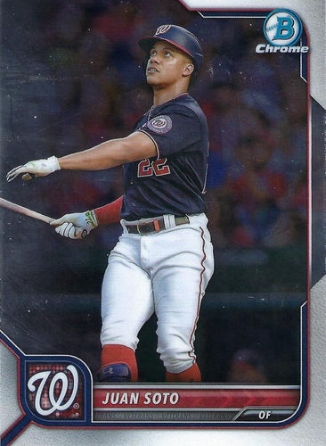 #30 Juan Soto - Washington Nationals - 2022 Bowman Chrome Baseball