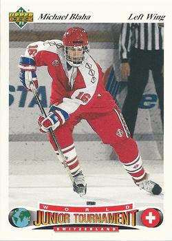 #30 Michael Blaha - Switzerland - 1991-92 Upper Deck Czech World Juniors Hockey