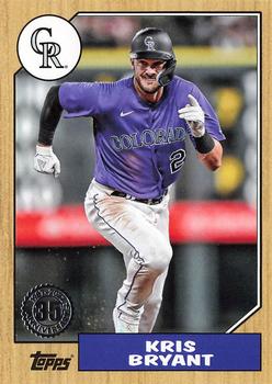 #87TBU-30 Kris Bryant - Colorado Rockies - 2022 Topps Update - 1987 Topps Baseball 35th Anniversary Baseball