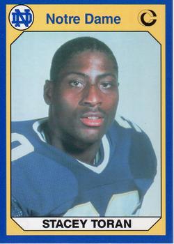 #30 Stacey Toran - Notre Dame Fighting Irish - 1990 Collegiate Collection Notre Dame Football