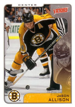 #30 Jason Allison - Boston Bruins - 2001-02 Upper Deck Victory Hockey