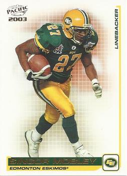 #30 Singor Mobley - Edmonton Eskimos - 2003 Pacific CFL Football