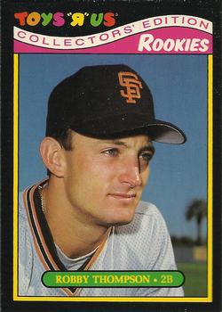 #30 Robby Thompson - San Francisco Giants - 1987 Topps Toys "R" Us Rookies Baseball