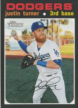 #30 Justin Turner - Los Angeles Dodgers - 2020 Topps Heritage Baseball