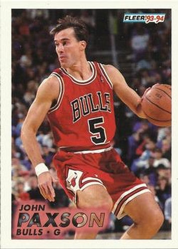 #30 John Paxson - Chicago Bulls - 1993-94 Fleer Basketball