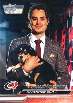 #30b Sebastian Aho - Carolina Hurricanes -2023-24 Upper Deck Hockey