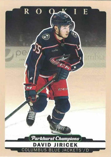 #310 David Jiricek - Columbus Blue Jackets - 2022-23 Parkhurst Champions Hockey