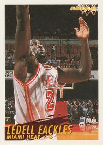 #310 Ledell Eackles - Miami Heat - 1994-95 Fleer Basketball