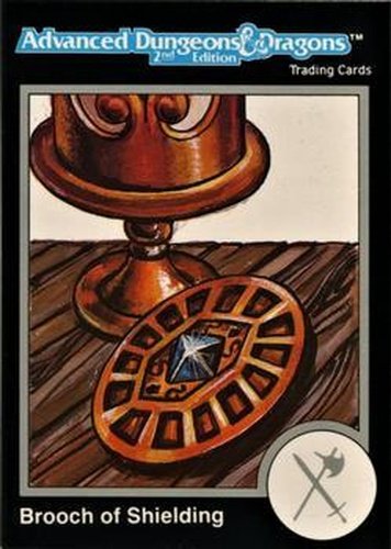 #310 Brooch of Shielding - 1991 TSR Advanced Dungeons & Dragons - Silver
