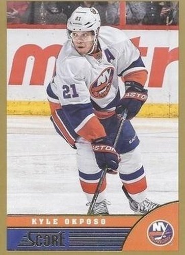 #310 Kyle Okposo - New York Islanders - 2013-14 Score - Gold Hockey