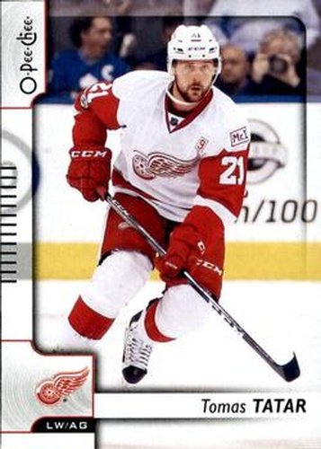 #310 Tomas Tatar - Detroit Red Wings - 2017-18 O-Pee-Chee Hockey