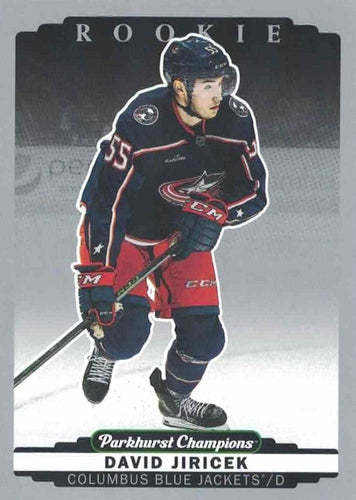 #310 David Jiricek - Columbus Blue Jackets - 2022-23 Parkhurst Champions - Silver Hockey