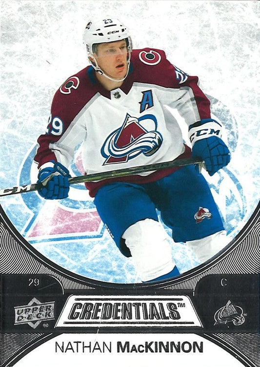 #4 Nathan MacKinnon - Colorado Avalanche - 2021-22 Upper Deck Credentials Hockey