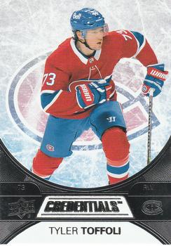 #22 Tyler Toffoli - Montreal Canadiens - 2021-22 Upper Deck Credentials Hockey