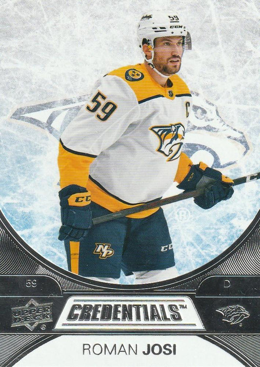 #36 Roman Josi - Nashville Predators - 2021-22 Upper Deck Credentials Hockey