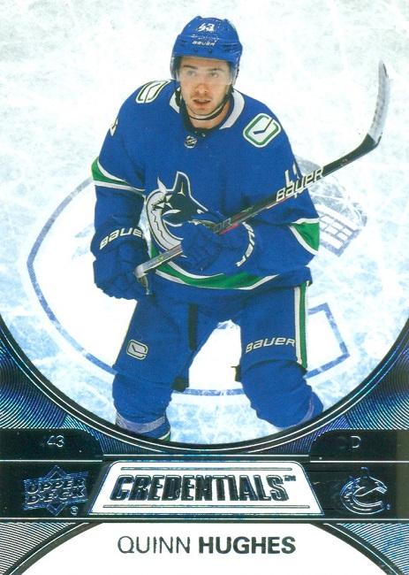 #48 Quinn Hughes - Vancouver Canucks - 2021-22 Upper Deck Credentials Hockey
