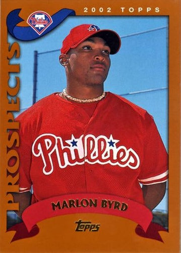 #311 Marlon Byrd - Philadelphia Phillies - 2002 Topps Baseball