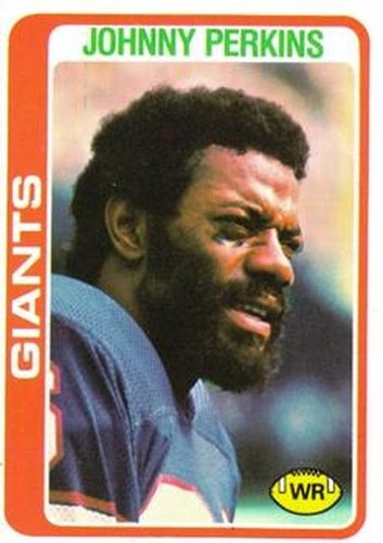 #311 Johnny Perkins - New York Giants - 1978 Topps Football