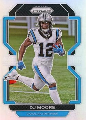 #311 DJ Moore - Carolina Panthers - 2021 Panini Prizm - Silver Football